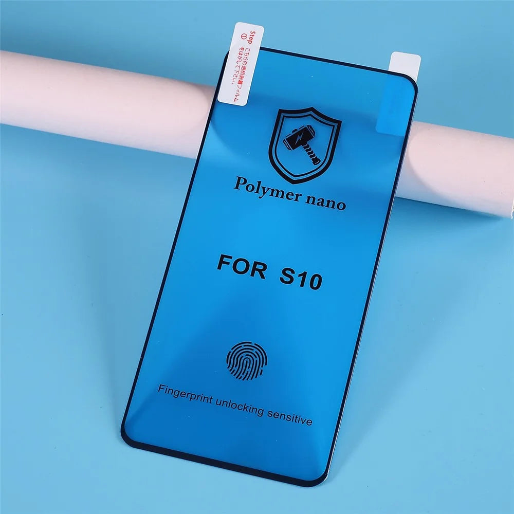 Soft TPU+PET Screen Protector [Fingerprint Unlock] for Samsung Galaxy S10 - 1
