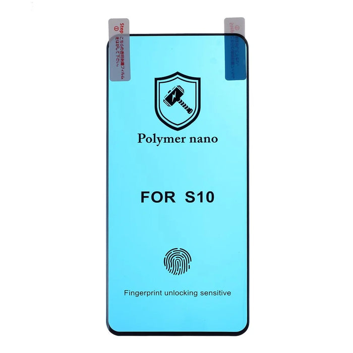 Soft TPU+PET Screen Protector [Fingerprint Unlock] for Samsung Galaxy S10 - 2