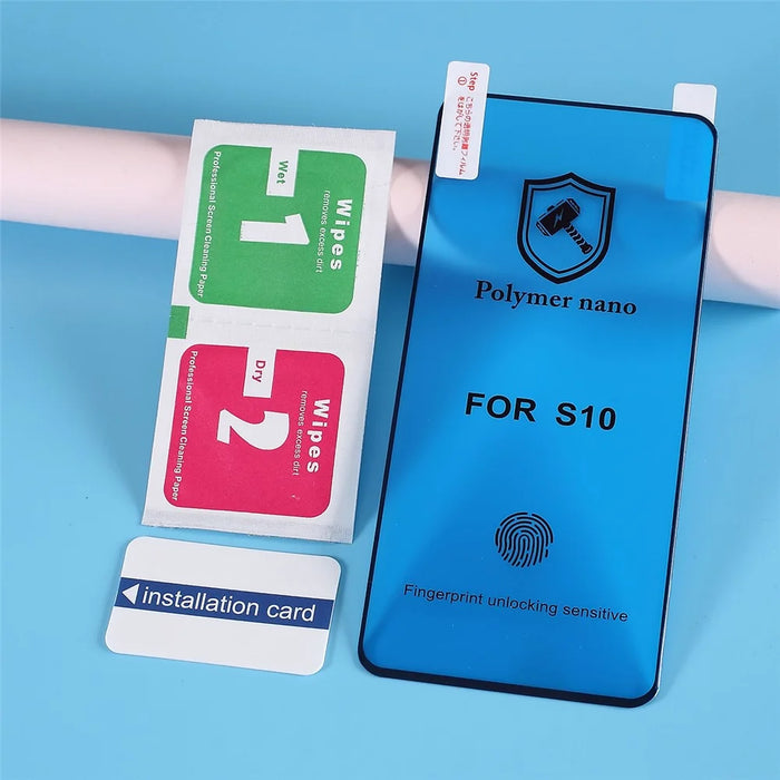 Soft TPU+PET Screen Protector [Fingerprint Unlock] for Samsung Galaxy S10 - 6