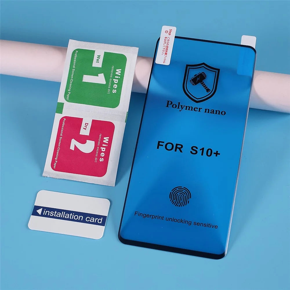 Soft TPU+PET Screen Protector Film [Fingerprint Unlock] for Samsung Galaxy S10 Plus - 6