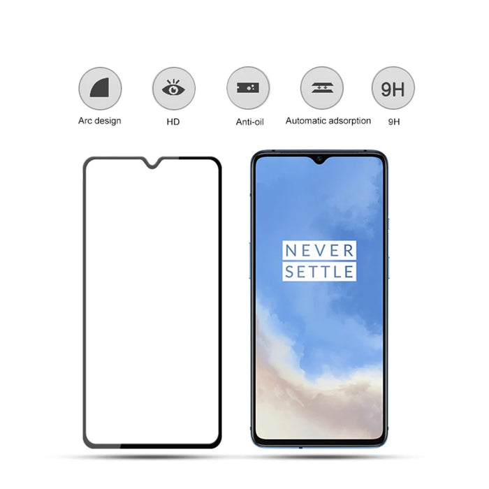 MOCOLO Silk Print Full Coverage HD Tempered Glass Screen Protector for OnePlus 7T - 2