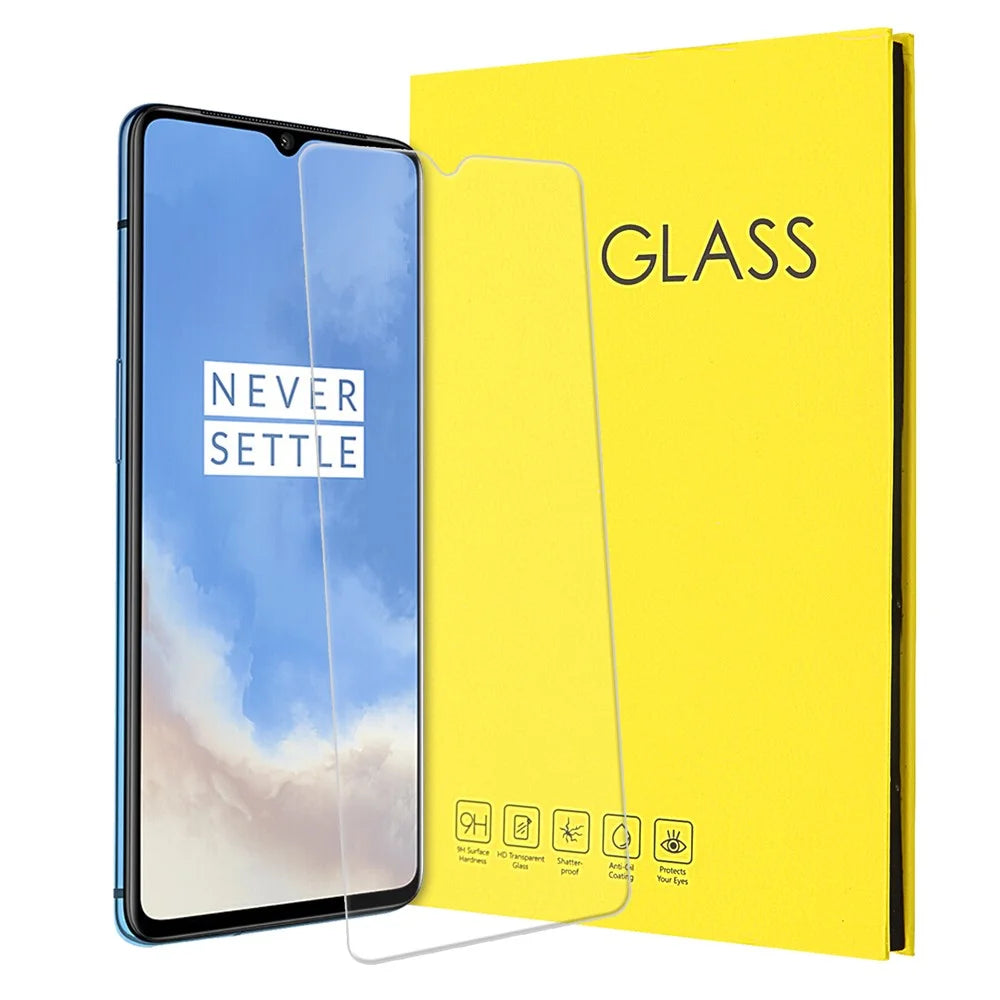 For OnePlus 7T 2.5D Arc Edge 9H Anti-Explosion Tempered Glass Protector Film - 1