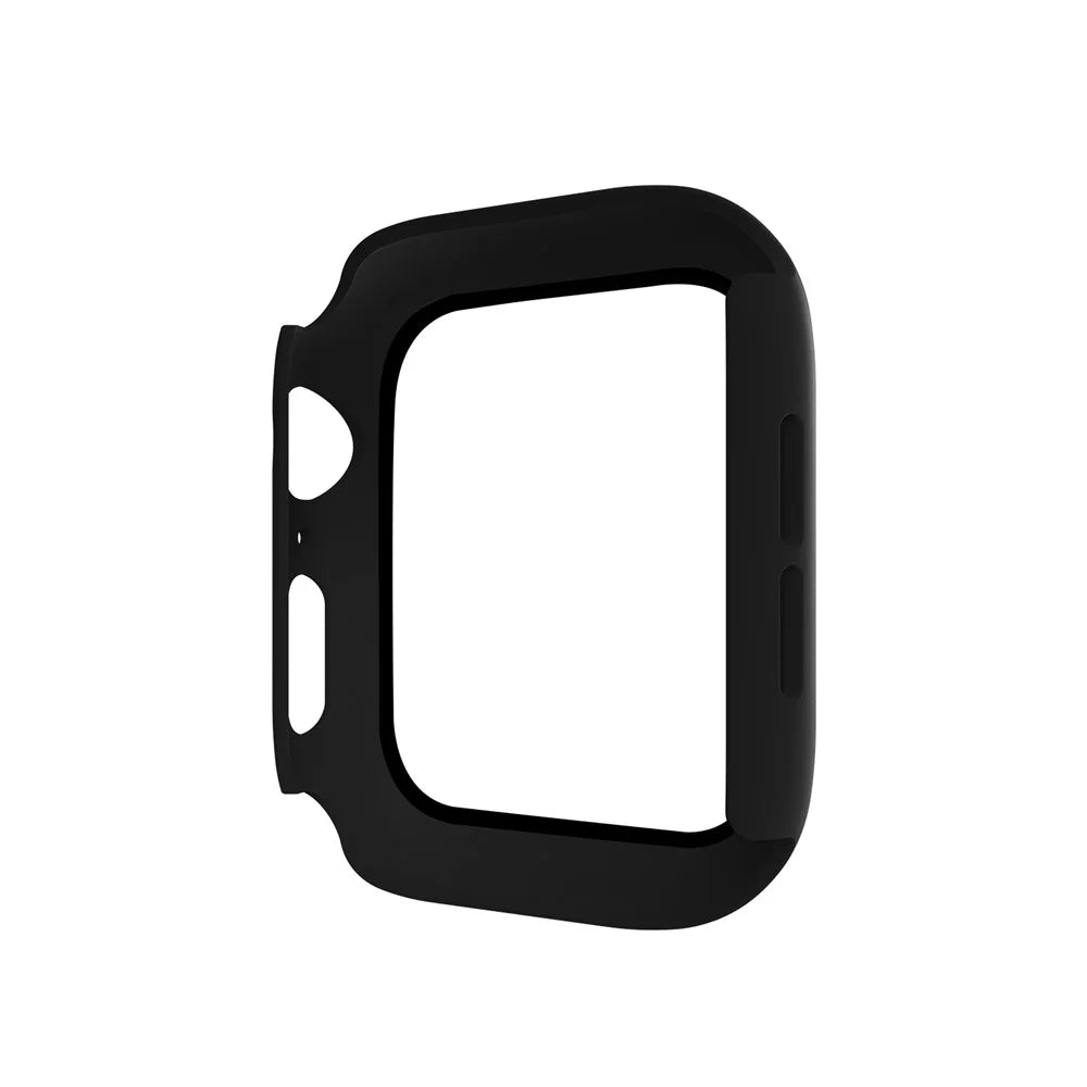 HAT PRINCE For Apple Watch Series SE3 / SE2 / SE1 /  6 / 5 / 4 40mm PC Frame + Tempered Glass Protector Watch Case - Black - 4