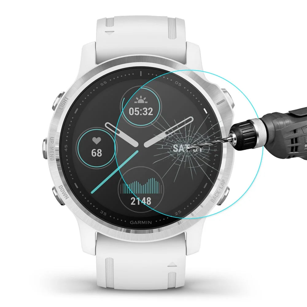 HAT PRINCE 0.2mm Tempered Glass Screen Film 9H 2.15D for Garmin Fenix 6S / 6S Pro / 6S Sapphire 42mm - 2