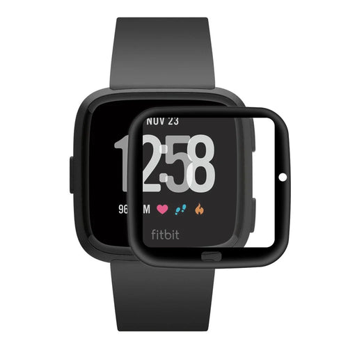 HAT PRINCE Full Size TPU Edge + PMMA Glass Screen Protector for Fitbit Versa (2018) - 1