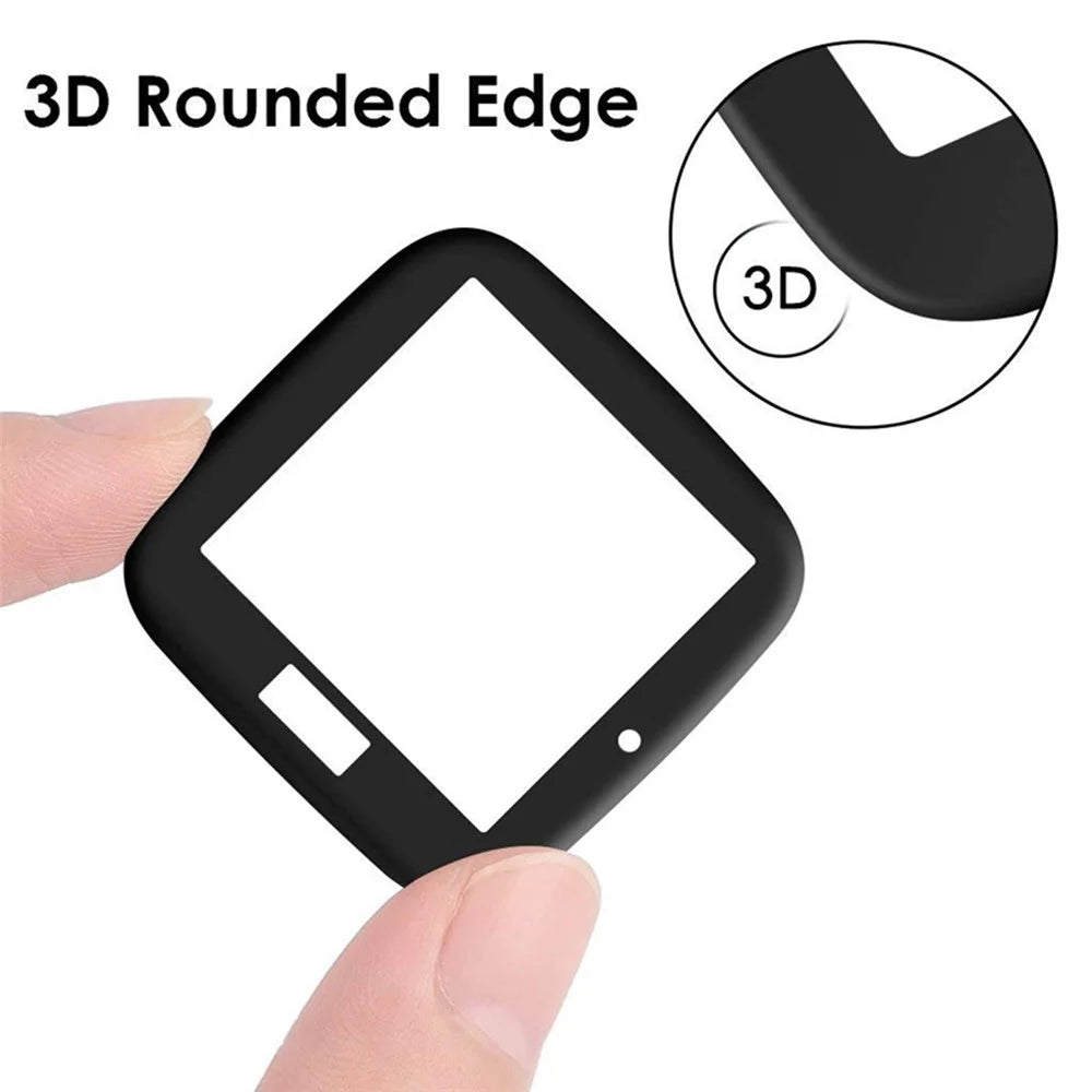 HAT PRINCE Full Size TPU Edge + PMMA Glass Screen Protector for Fitbit Versa (2018) - 4