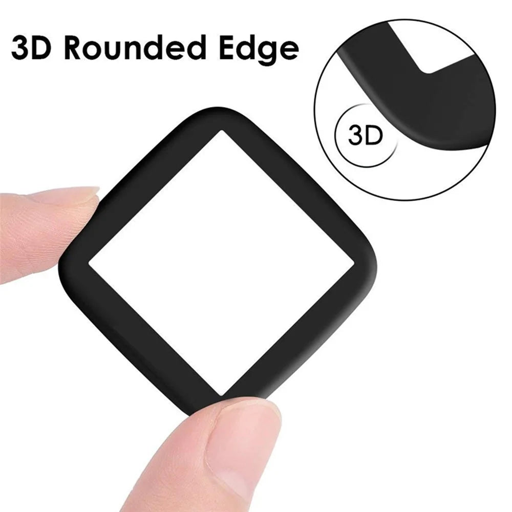 HAT PRINCE Full Coverage TPU Edge + PMMA Glass Screen Protector for Fitbit Versa 2 (2019) - 4