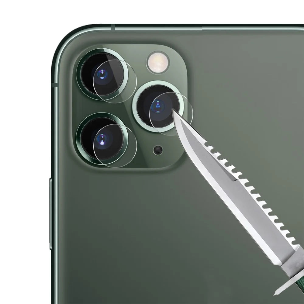 HAT PRINCE for iPhone 11 Pro Max/XS Max 0.26mm 9H 2.5D Curved Full Screen Film + 0.2mm 9H 2.15D Lens Film - Black - 7