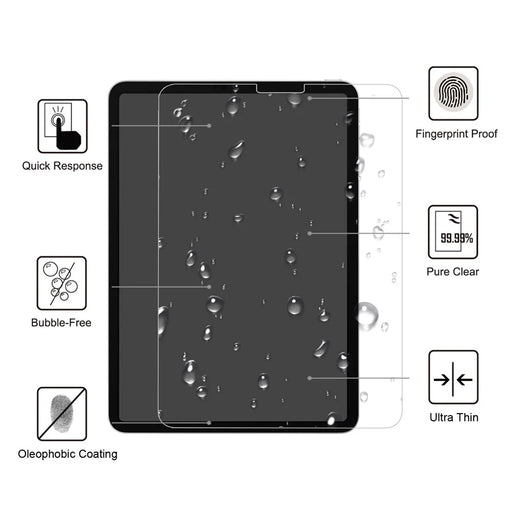 0.25mm Arc Edge 9H Full Screen Coverage Tempered Glass Guard Protective Film for iPad Air (2020)/Air (2022)/Pro 11-inch (2018) - 2