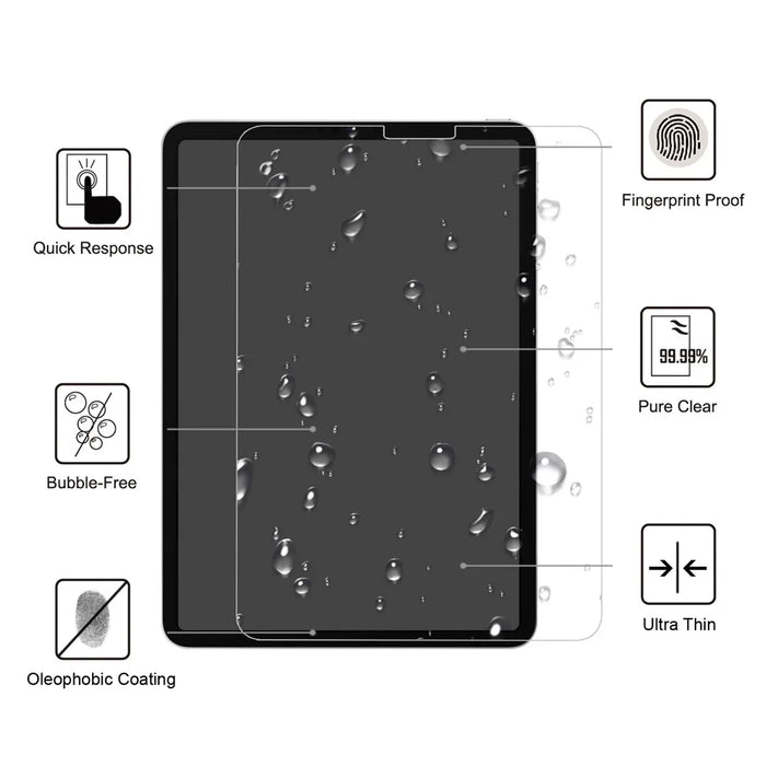 0.25mm Arc Edge 9H Full Screen Coverage Tempered Glass Guard Protective Film for iPad Air (2020)/Air (2022)/Pro 11-inch (2018) - 2