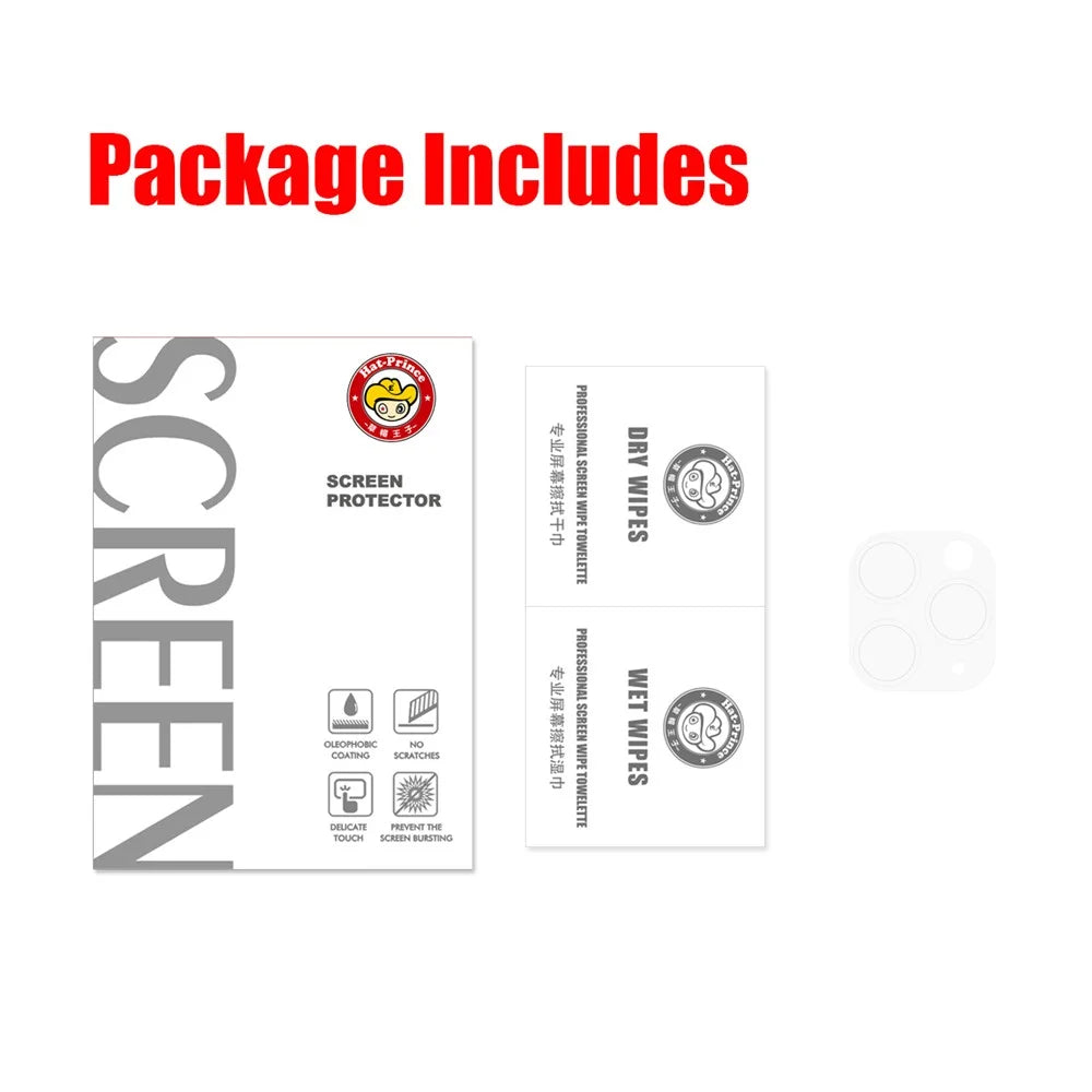 HAT PRINCE 0.2mm 9H 2.15D Arc Edges Tempered Glass Camera Lens Guard Films for iPhone 11 Pro 5.8-inch / iPhone 11 Pro Max 6.5-inch - 6