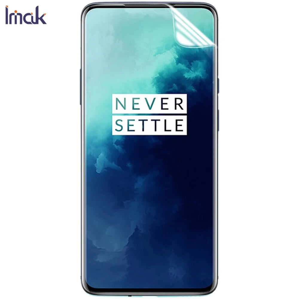 2Pcs / Set IMAK Hydrogel Film 3 HD Clear Anti-explosion Full Screen Protection Film for OnePlus 7T Pro - 4