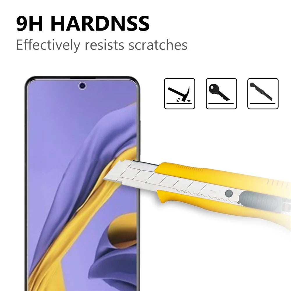 For Samsung Galaxy A51 2.5D Arc Edge Oleophobic Coating 9H Tempered Glass Screen Protector Anti-Explosion - 3