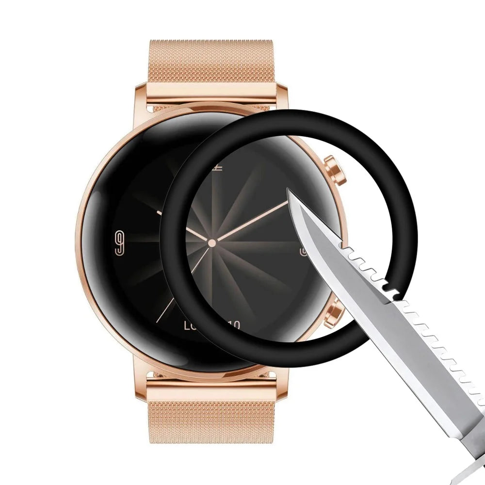 HAT PRINCE 3D PC Edge + PMMA Tempered Glass Screen Film for Huawei Watch GT 2 42mm - 2