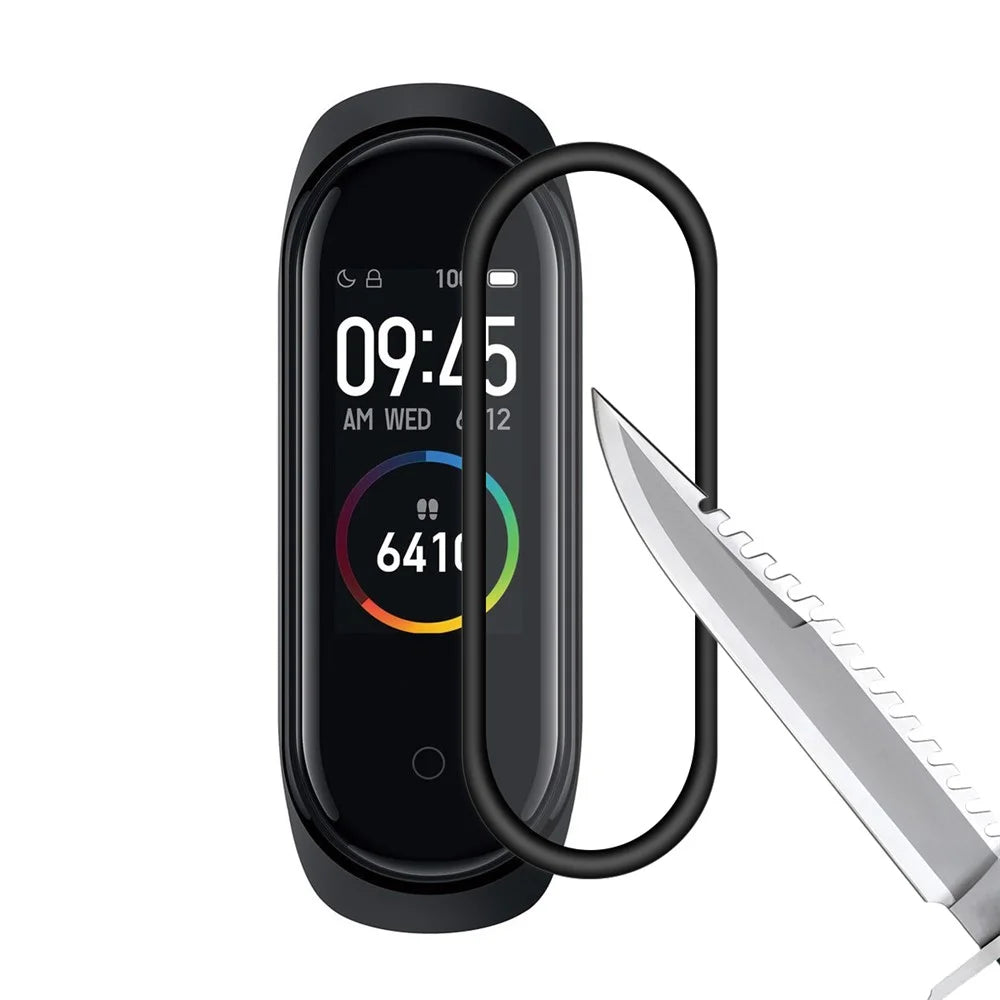 HAT PRINCE 3D PC Edge + PMMA Tempered Glass Screen Film for Xiaomi Mi Band 4 - 2