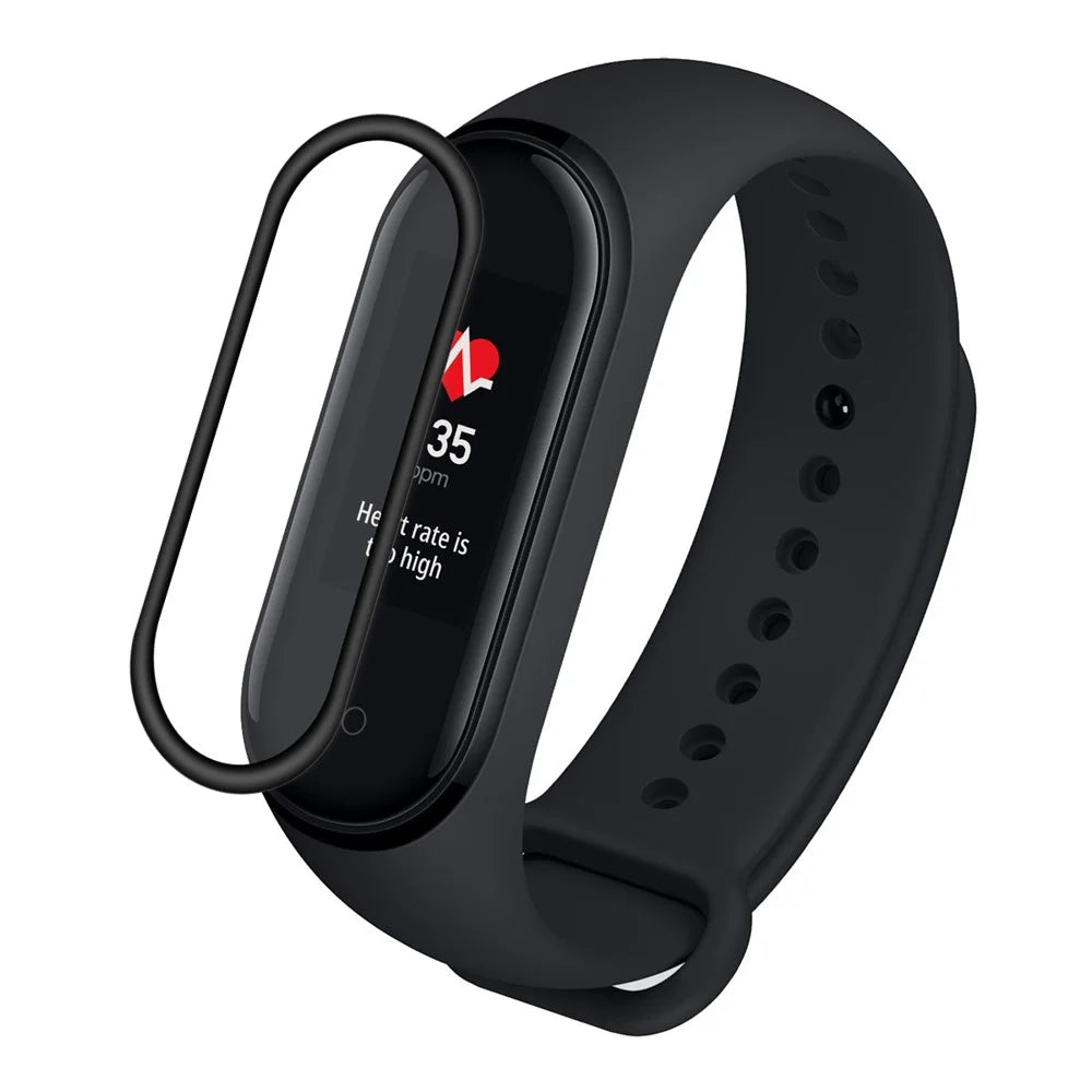 HAT PRINCE 3D PC Edge + PMMA Tempered Glass Screen Film for Xiaomi Mi Band 4 - 3