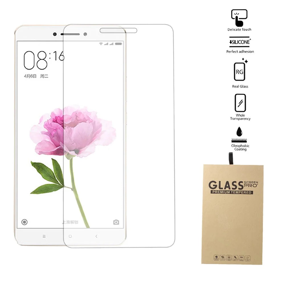 0.25mm Tempered Glass Film Screen Guard Arc Edge for Xiaomi Mi Max - 1
