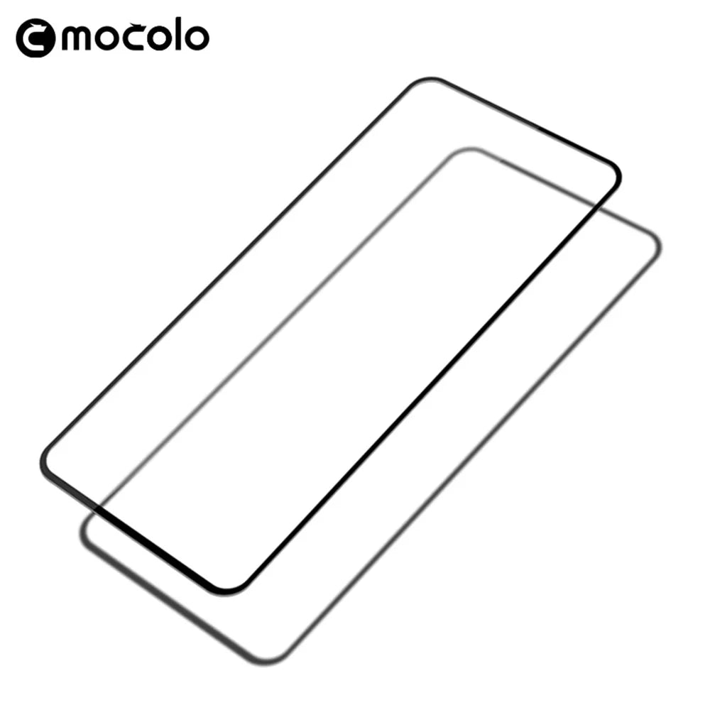 MOCOLO Silk Printing Screen Protector for Samsung Galaxy A71 SM-A715 / M52 5G / Xiaomi Redmi Note 10 Lite / Poco F2 Pro Tempered Glass Full Glue - 2