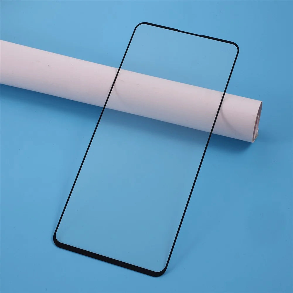Silk Printing Full Phone Screen Cover Tempered Glass Film for Samsung Galaxy A71/Xiaomi Poco x2/Redmi K30 - 1