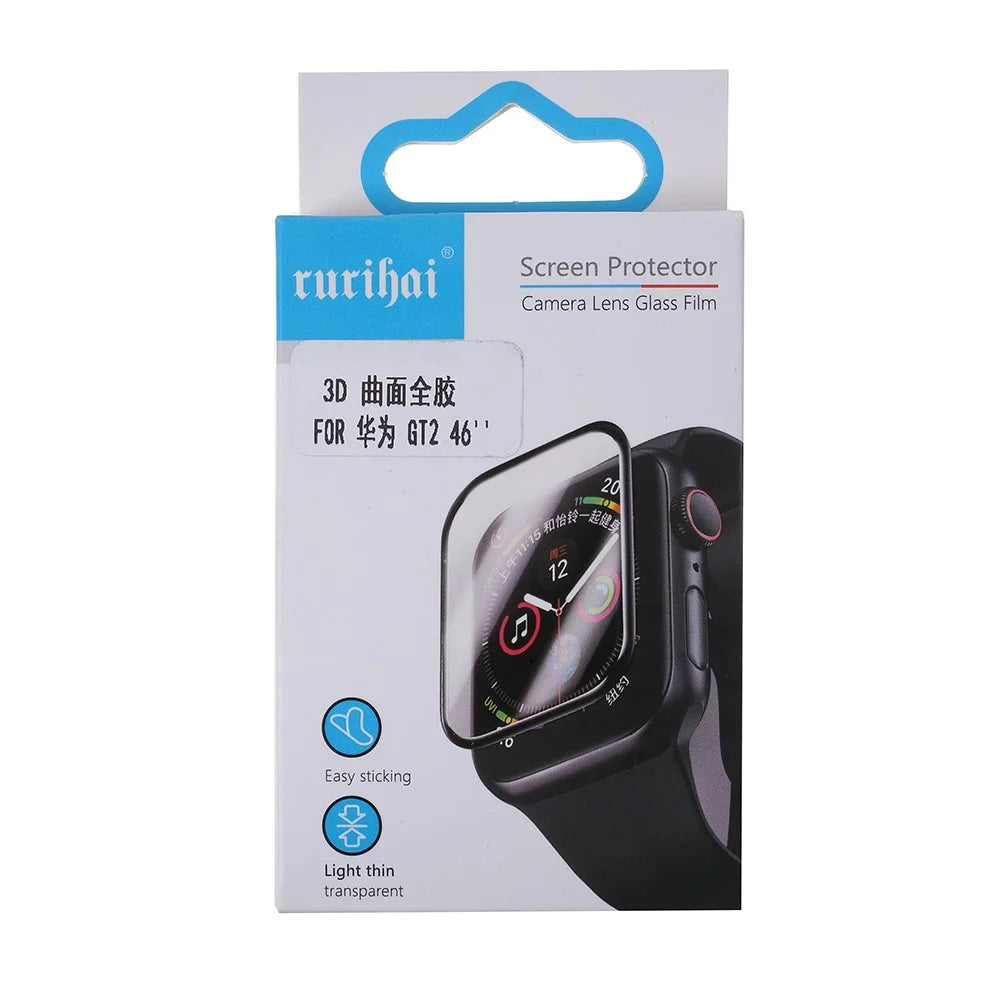 RURIHAI 3D Curved 0.26mm Full Glue Watch Screen Protector Film for Huawei GT2 46mm - 7