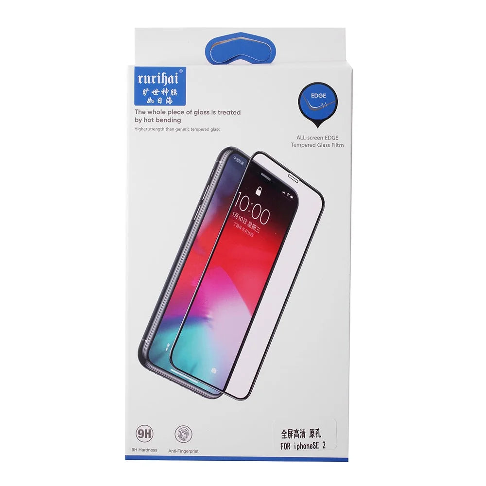 RURIHAI Solid Defense 0.26mm HD Tempered Glass Full Screen Film for iPhone SE (2nd Generation) 2020/ 8 / 7 4.7" - 5