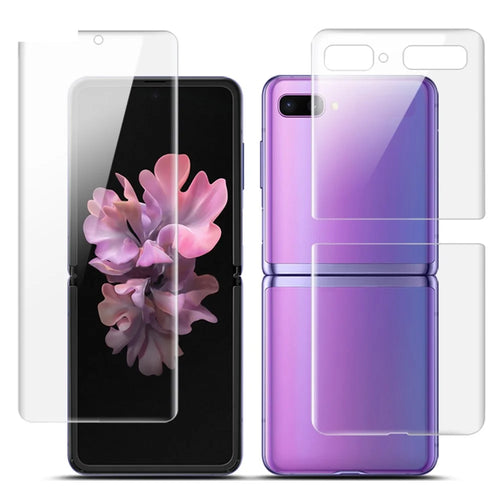 IMAK Soft Clearer Hydrogel Film III Full Coverage Screen Film+Back Film for Samsung Galaxy Z Flip - 1