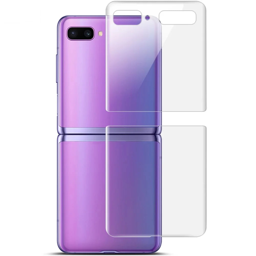 IMAK Soft Clearer Hydrogel Film III Full Coverage Screen Film+Back Film for Samsung Galaxy Z Flip - 5