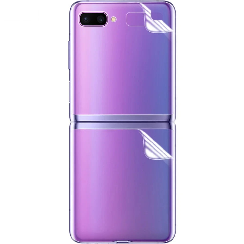 IMAK Soft Clearer Hydrogel Film III Full Coverage Screen Film+Back Film for Samsung Galaxy Z Flip - 6