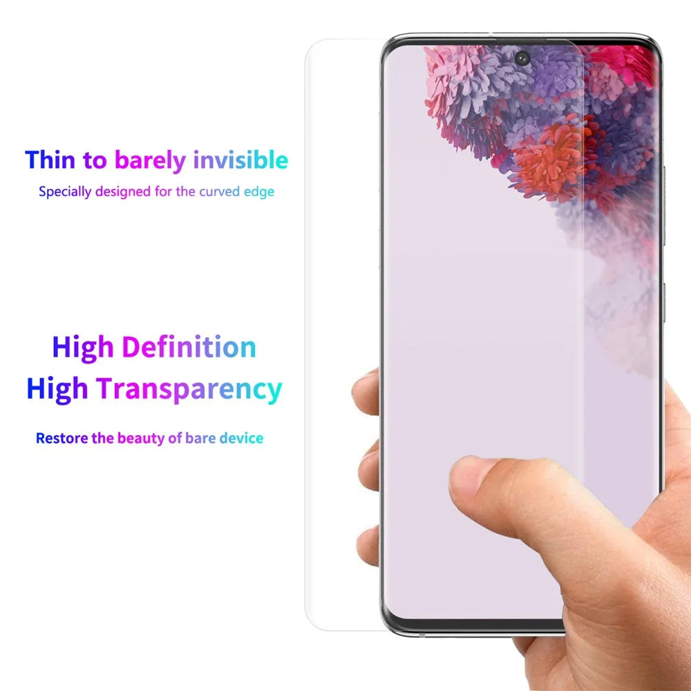 ENKAY HAT PRINCE 3D Full Screen Curved Hot Bending PET HD Screen Protective Film for Samsung S20 Plus - 3