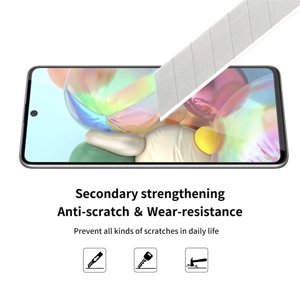ENKAY HAT PRINCE Full Glue Full Coverage 0.26mm 9H 2.5D Tempered Glass Screen Protector Film for Samsung Galaxy A71 - 5
