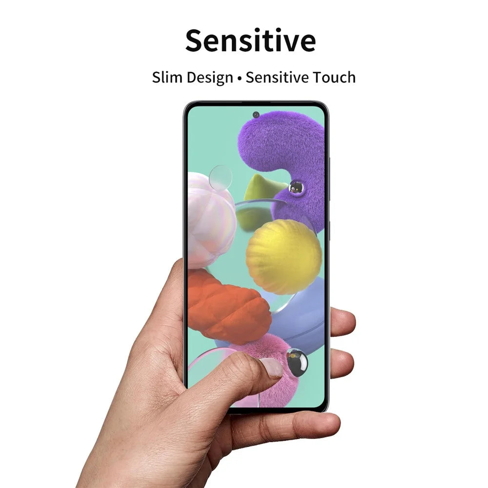 ENKAY HAT PRINCE Full Glue Full Size 0.26mm 9H 2.5D Tempered Glass Screen Protector for Samsung Galaxy A51 - 3