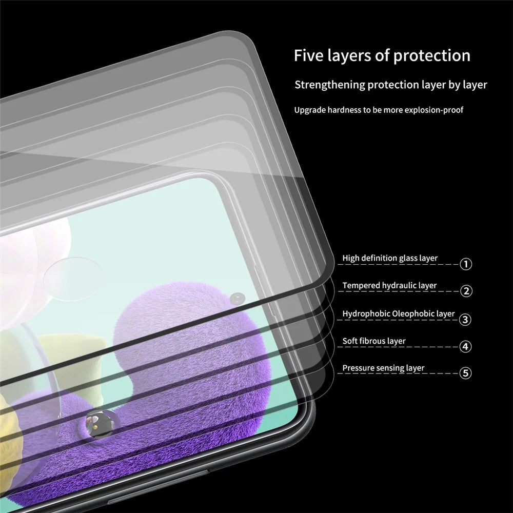ENKAY HAT PRINCE Full Glue Full Size 0.26mm 9H 2.5D Tempered Glass Screen Protector for Samsung Galaxy A51 - 7