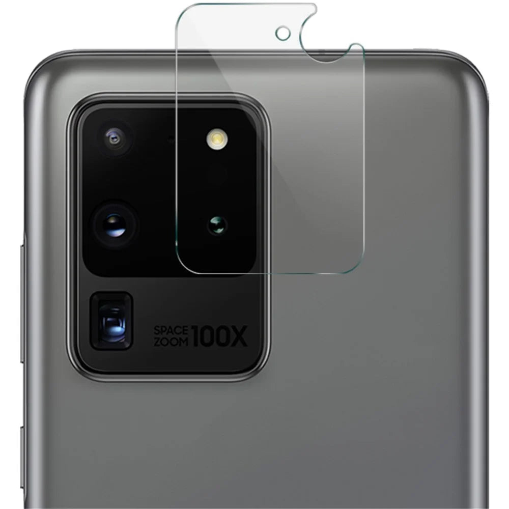IMAK 2Pcs/Pack High Definition Tempered Glass Camera Lens Protector for Samsung Galaxy S20 Ultra 5G - 6