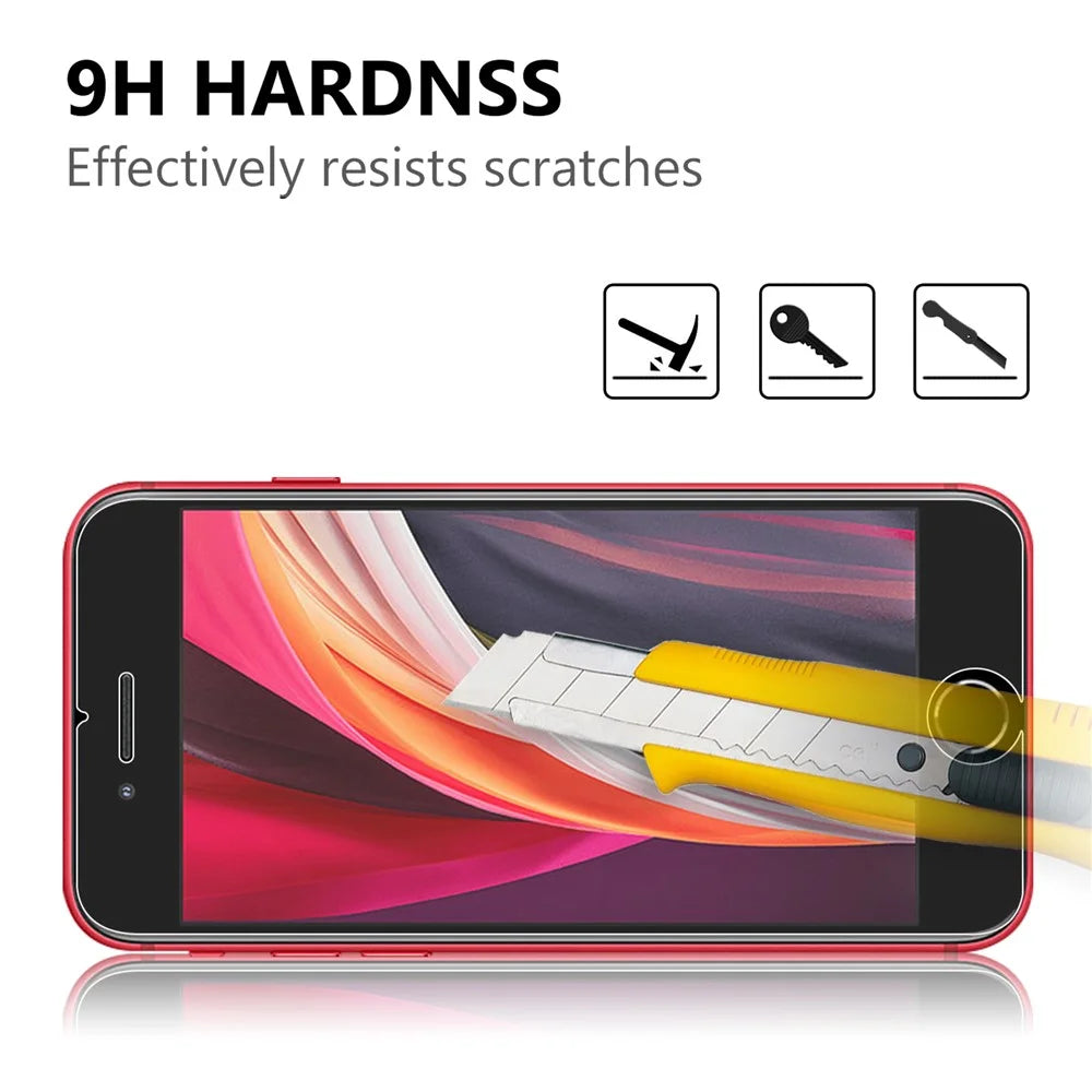 For iPhone 7 / 8 / SE (2020) / SE (2022) 4.7 inch 2.5D Arc Edge 9H Hardness Anti-explosion Dustproof Tempered Glass Screen Film - 3