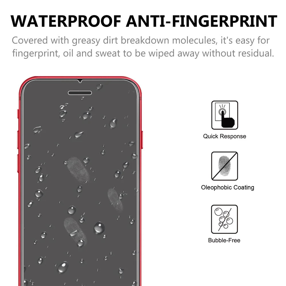 For iPhone 7 / 8 / SE (2020) / SE (2022) 4.7 inch 2.5D Arc Edge 9H Hardness Anti-explosion Dustproof Tempered Glass Screen Film - 4