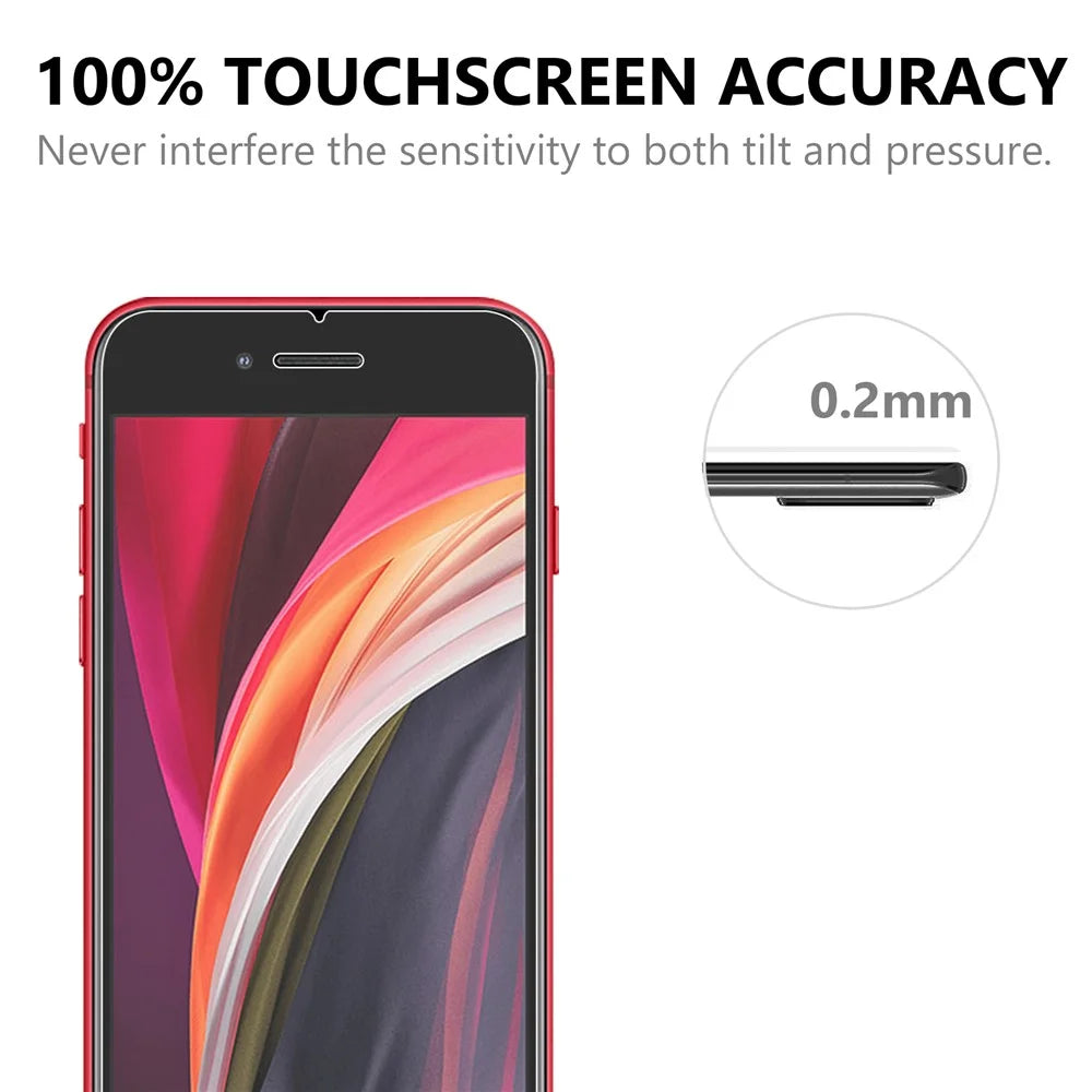 For iPhone 7 / 8 / SE (2020) / SE (2022) 4.7 inch 2.5D Arc Edge 9H Hardness Anti-explosion Dustproof Tempered Glass Screen Film - 6