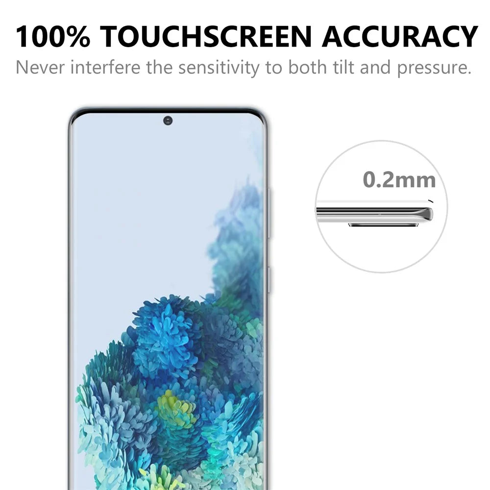 Ultra Clear 3D Tempered Glass Full Screen Protector Film for Samsung Galaxy S20 Plus - 6