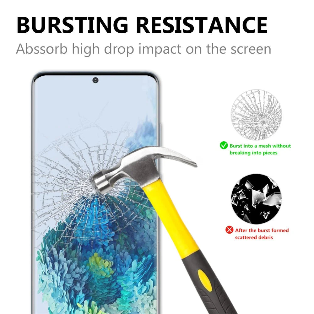 Ultra Clear 3D Tempered Glass Full Phone Screen Film for Samsung Galaxy S20 - 2