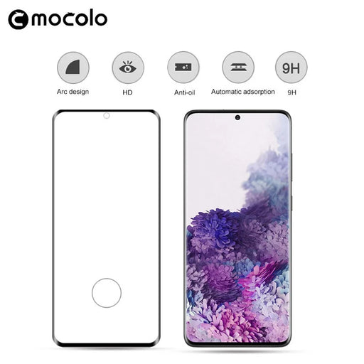 MOCOLO 3D Full Screen Curved Tempered Glass Screen Protector for Samsung Galaxy S20 Plus - 2