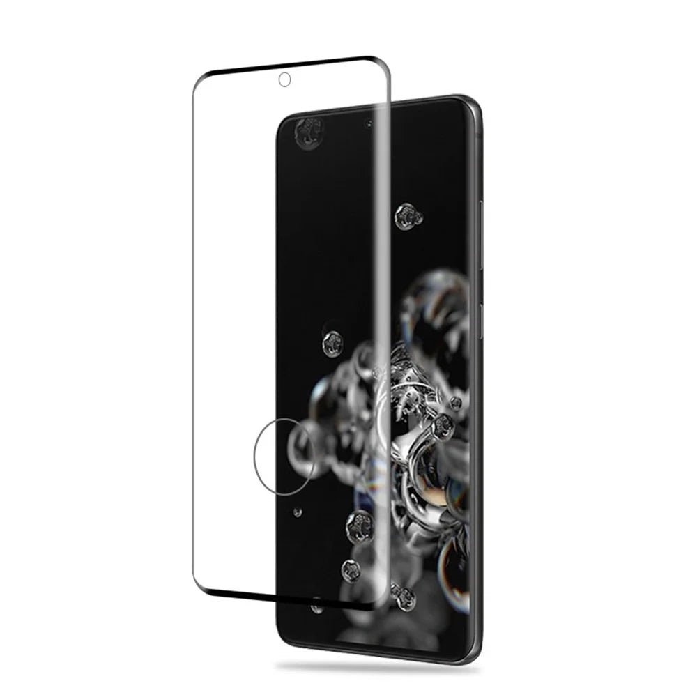 AMORUS for Samsung Galaxy S20 Ultra [3D Curved Full Cover] Tempered Glass Screen Protector Film - 3