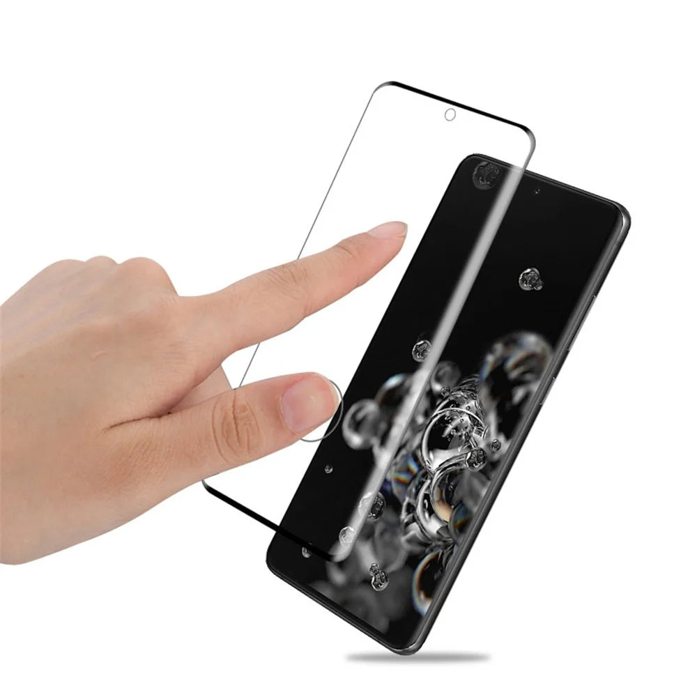 AMORUS for Samsung Galaxy S20 Ultra [3D Curved Full Cover] Tempered Glass Screen Protector Film - 4