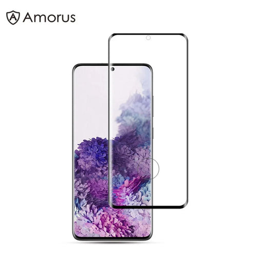AMORUS for Samsung Galaxy S20 Plus 3D Curved Full Tempered Glass Phone Screen Protector - 1
