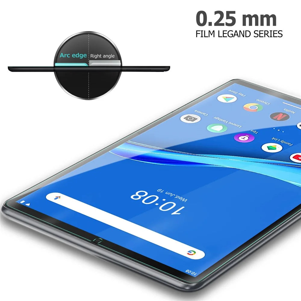 2.5D Arc Edges 9 Hardness Tempered Glass Screen Film for Lenovo M10 Plus 10.3 inch/Tab K10, Ultra Clear Transparency Full Size Screen Protector - 6