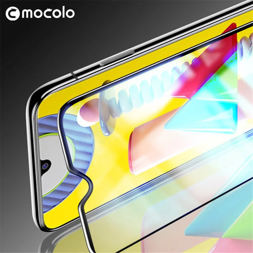 MOCOLO Silk Print HD Tempered Glass Full Glue Full Coverage Screen Film for Samsung Galaxy A20 / A30 / A50 / M30 / M30s / A30s / M31 / M21 - 1
