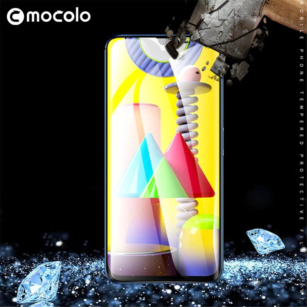 MOCOLO Silk Print HD Tempered Glass Full Glue Full Coverage Screen Film for Samsung Galaxy A20 / A30 / A50 / M30 / M30s / A30s / M31 / M21 - 3