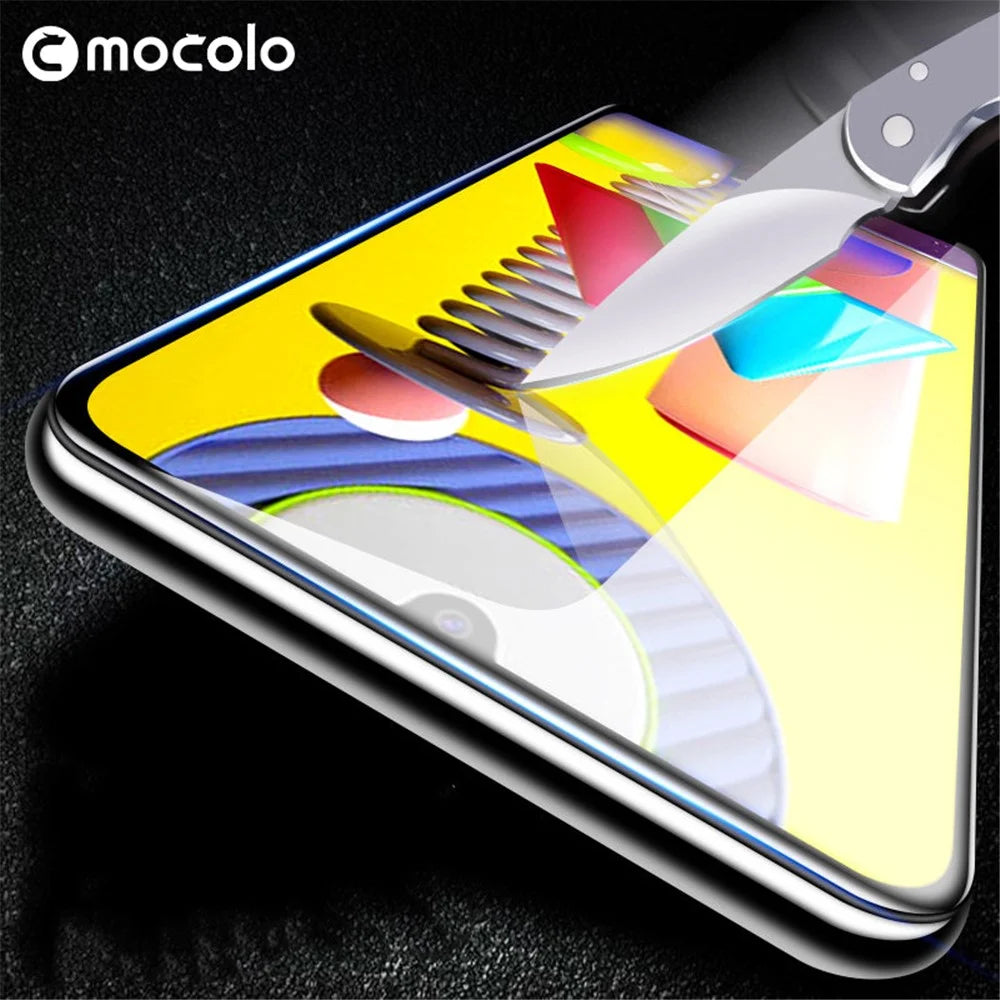 MOCOLO Silk Print HD Tempered Glass Full Glue Full Coverage Screen Film for Samsung Galaxy A20 / A30 / A50 / M30 / M30s / A30s / M31 / M21 - 5