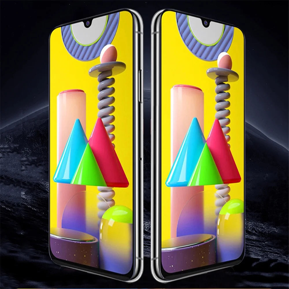 MOCOLO Silk Print HD Tempered Glass Full Glue Full Coverage Screen Film for Samsung Galaxy A20 / A30 / A50 / M30 / M30s / A30s / M31 / M21 - 6