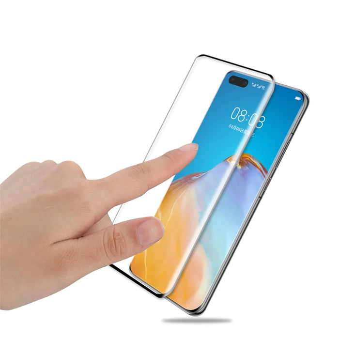 MOCOLO 3D Curved Tempered Glass Screen Protector Full Coverage for Huawei P40 Pro - Black - 5