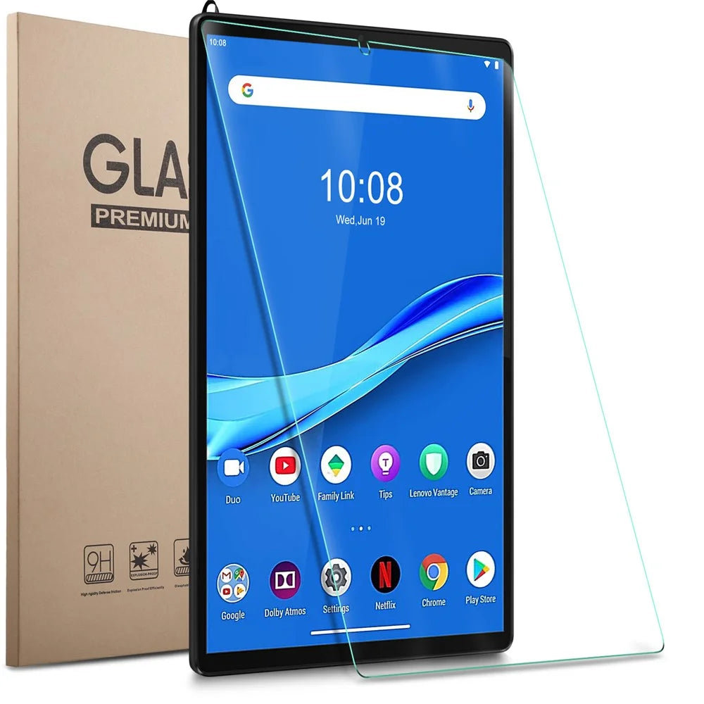 Anti-explosion Anti-scratch Dustproof Straight Edge 9H Tempered Glass Screen Protector Film for Lenovo Tab M10 Plus/Tab K10 - 1