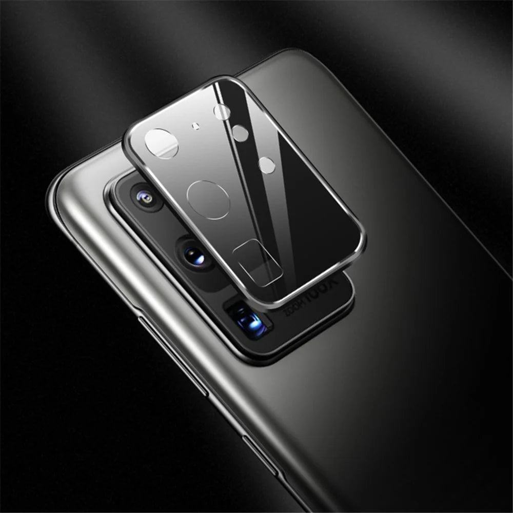 Metal + Tempered Glass Camera Lens Ring Protector for Samsung Galaxy S20 Ultra - 4